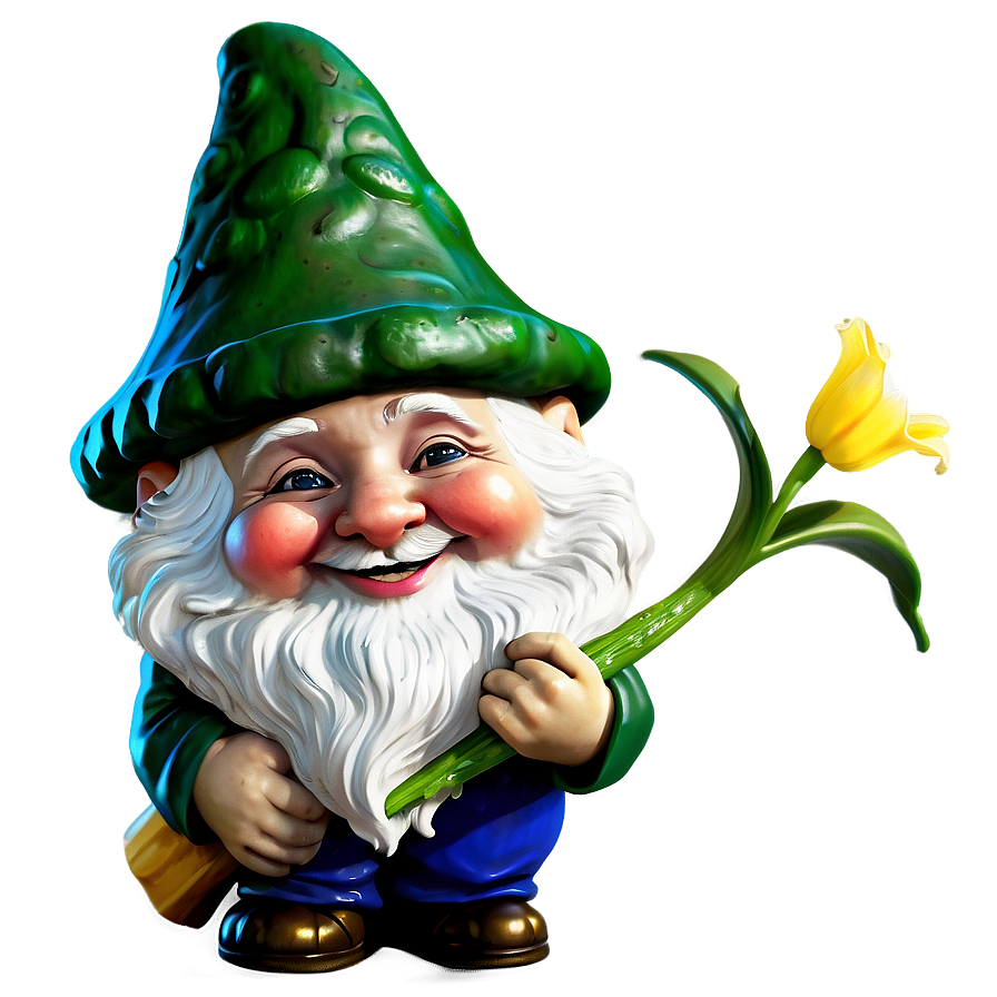 Garden Gnome With Frog Png 94