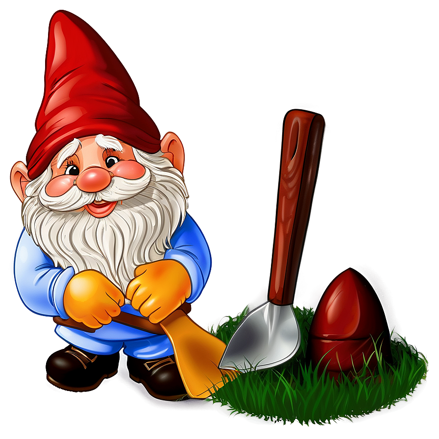 Garden Gnome With Shovel Png 06132024