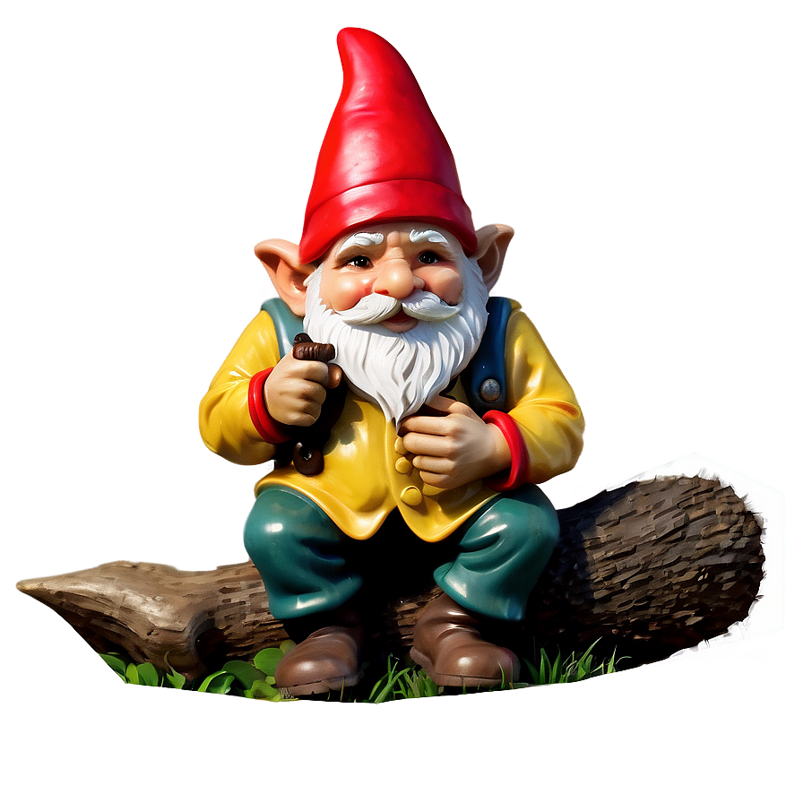 Garden Gnome With Squirrel Png Xmt