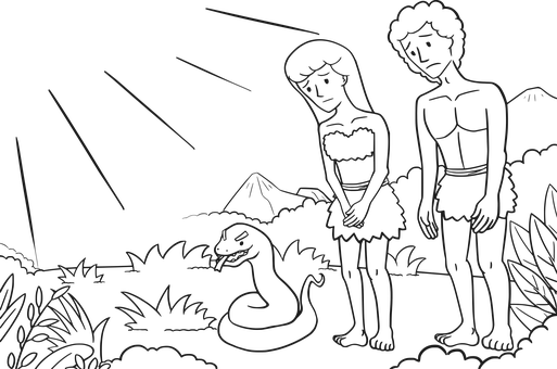 Garden_of_ Eden_ Scene PNG image with a transparent background, free high-resolution download