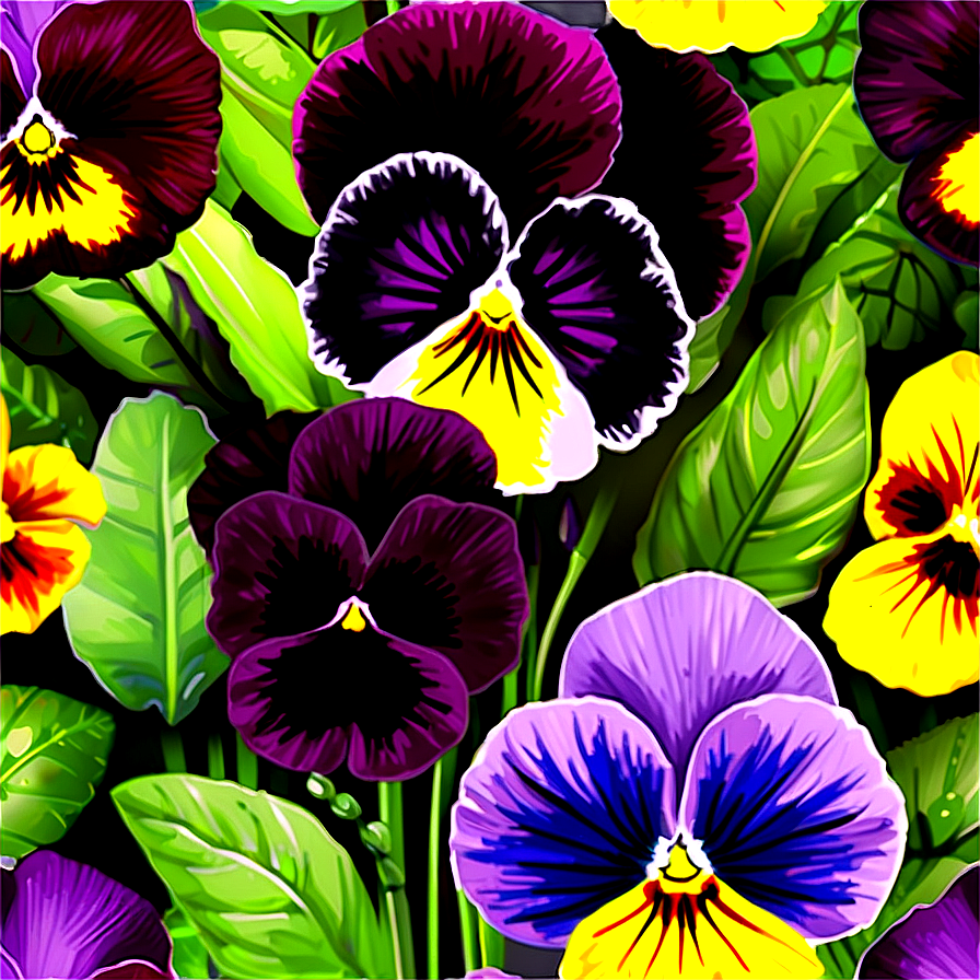 Garden Pansy PNG apr56 PNG with transparent background