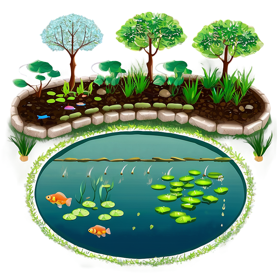 Garden Pond Ecosystems Png 28