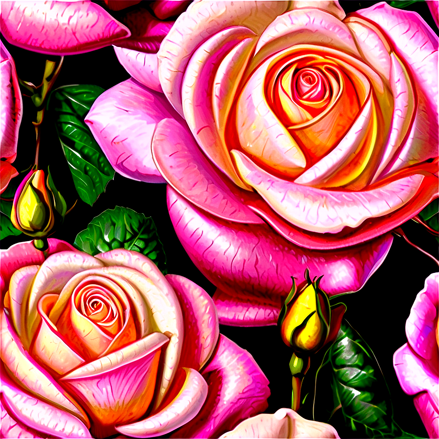 Garden Roses Png Bkm