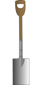 Garden Spade Vector Illustration