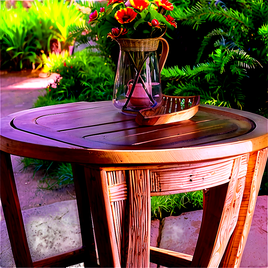 Garden Table Png Dou