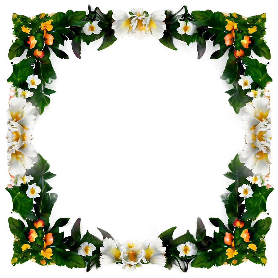 Garden Wedding Frame Png 25