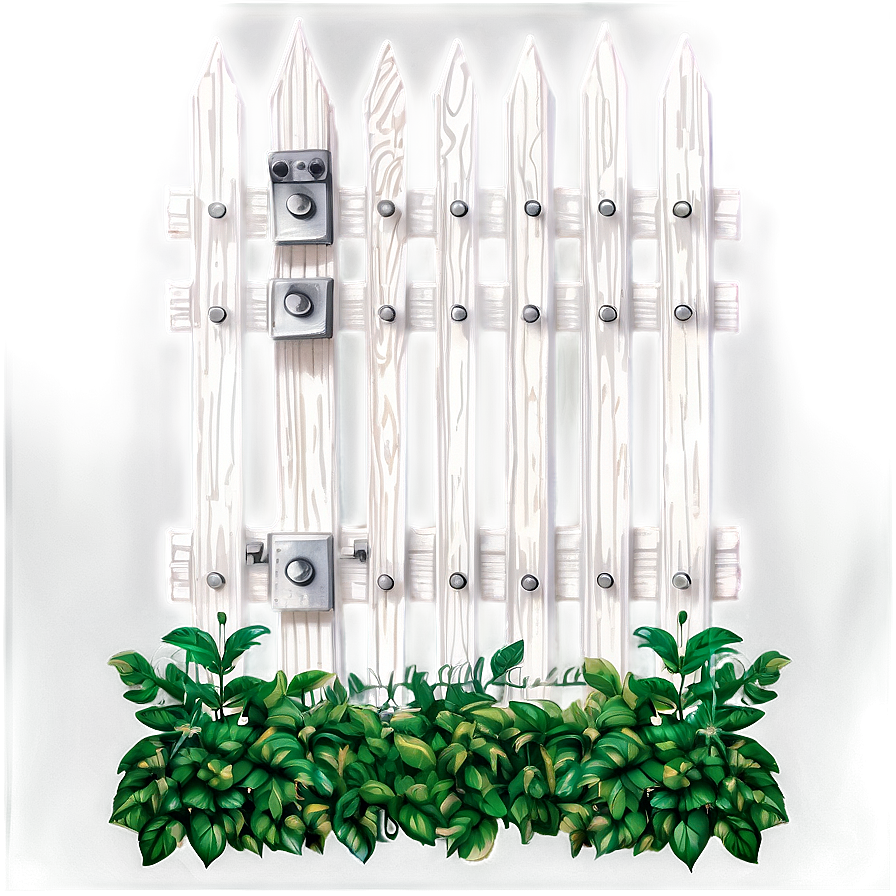 Garden White Fence Style Png Gmr80