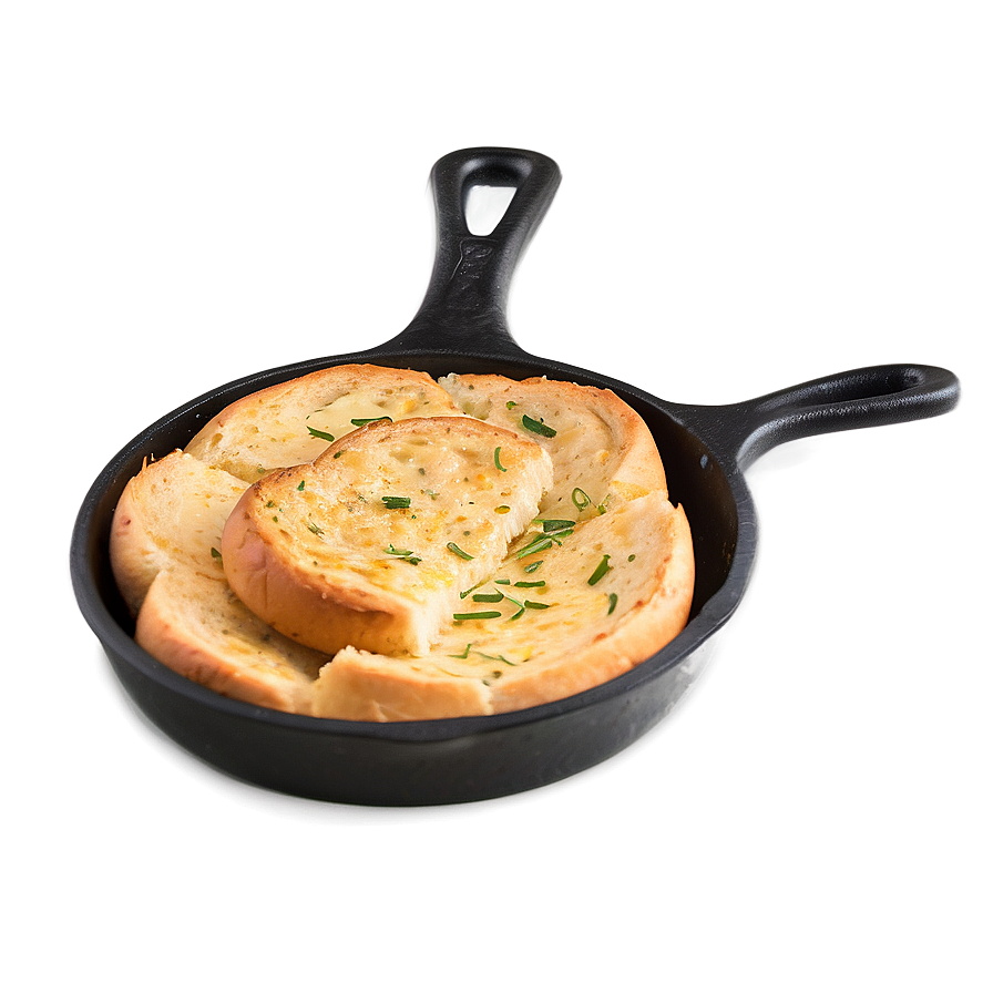 Garlic Bread Skillet PNG 06272024 PNG with transparent background