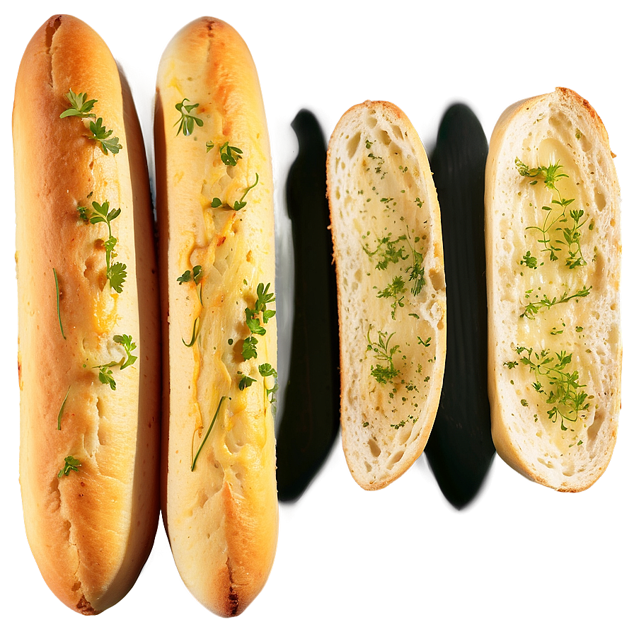 Garlic Bread with Herbs PNG 06272024 PNG with transparent background