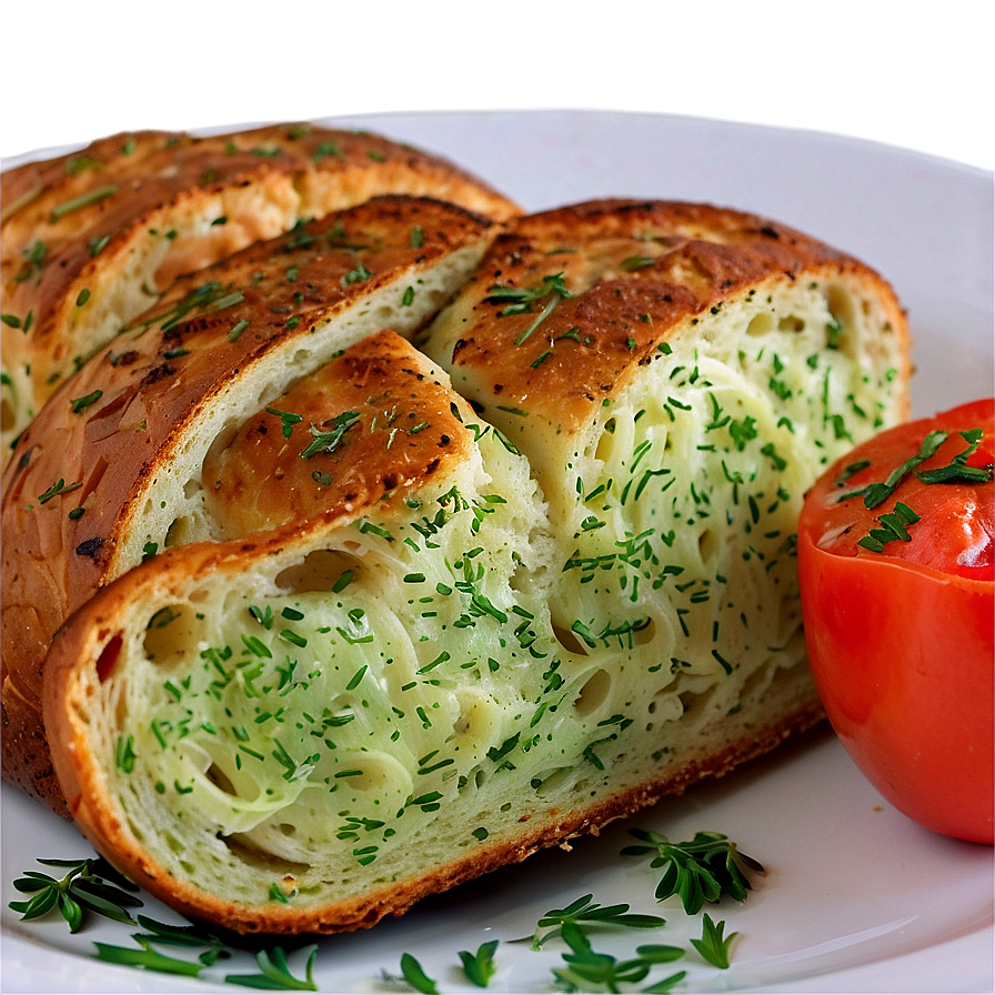 Garlic Herb Bread PNG tca79 PNG with transparent background