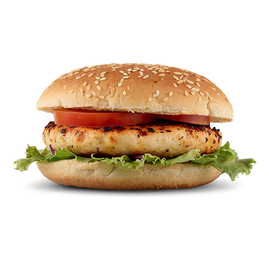 Garlic Herb Chicken Burger Png Rwj64