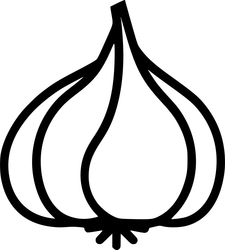 Transparent Garlic Png - Garlic Black And White, Png Download PNG with transparent background