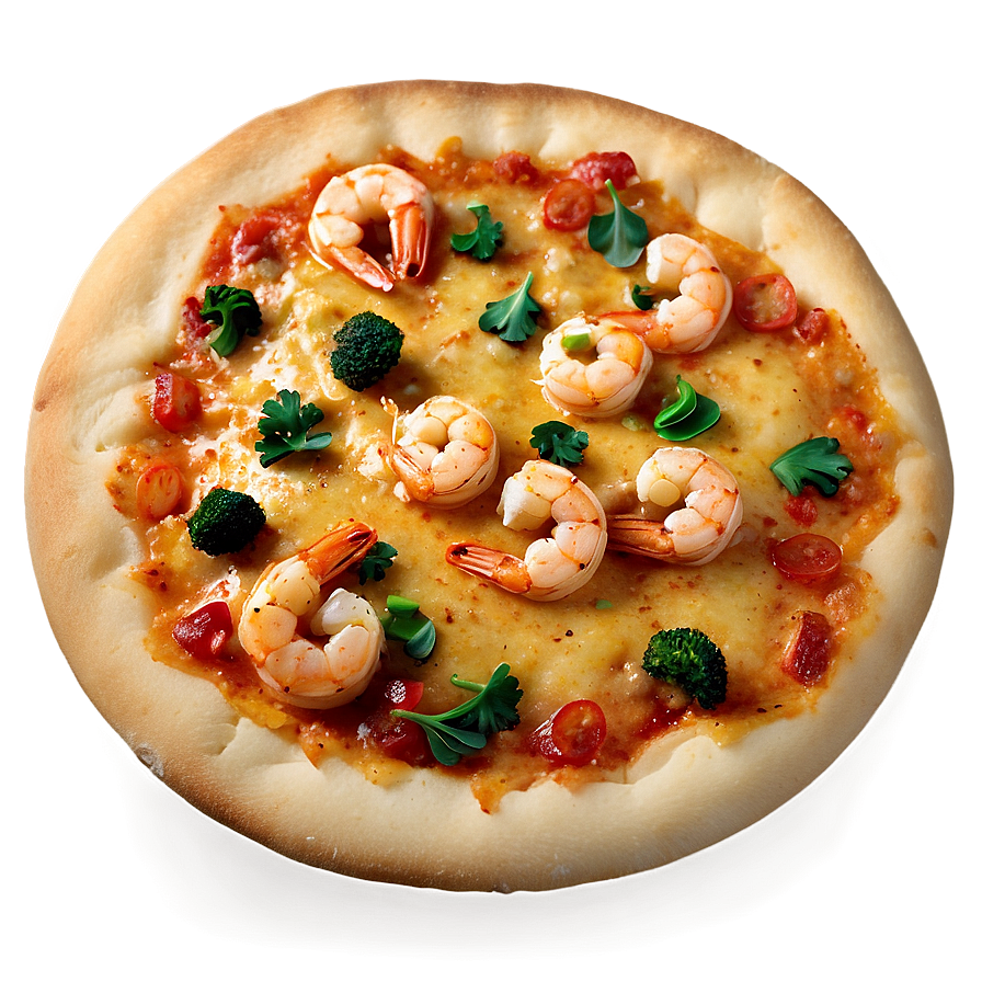 Garlic Shrimp Pizza Png Iaw