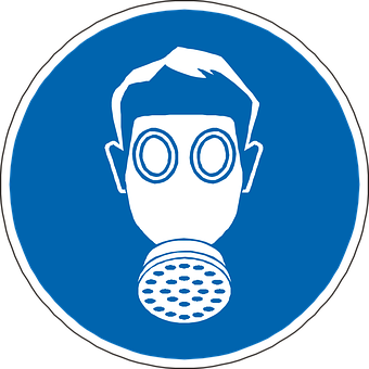 Gas Mask Symbol Graphic PNG with transparent background