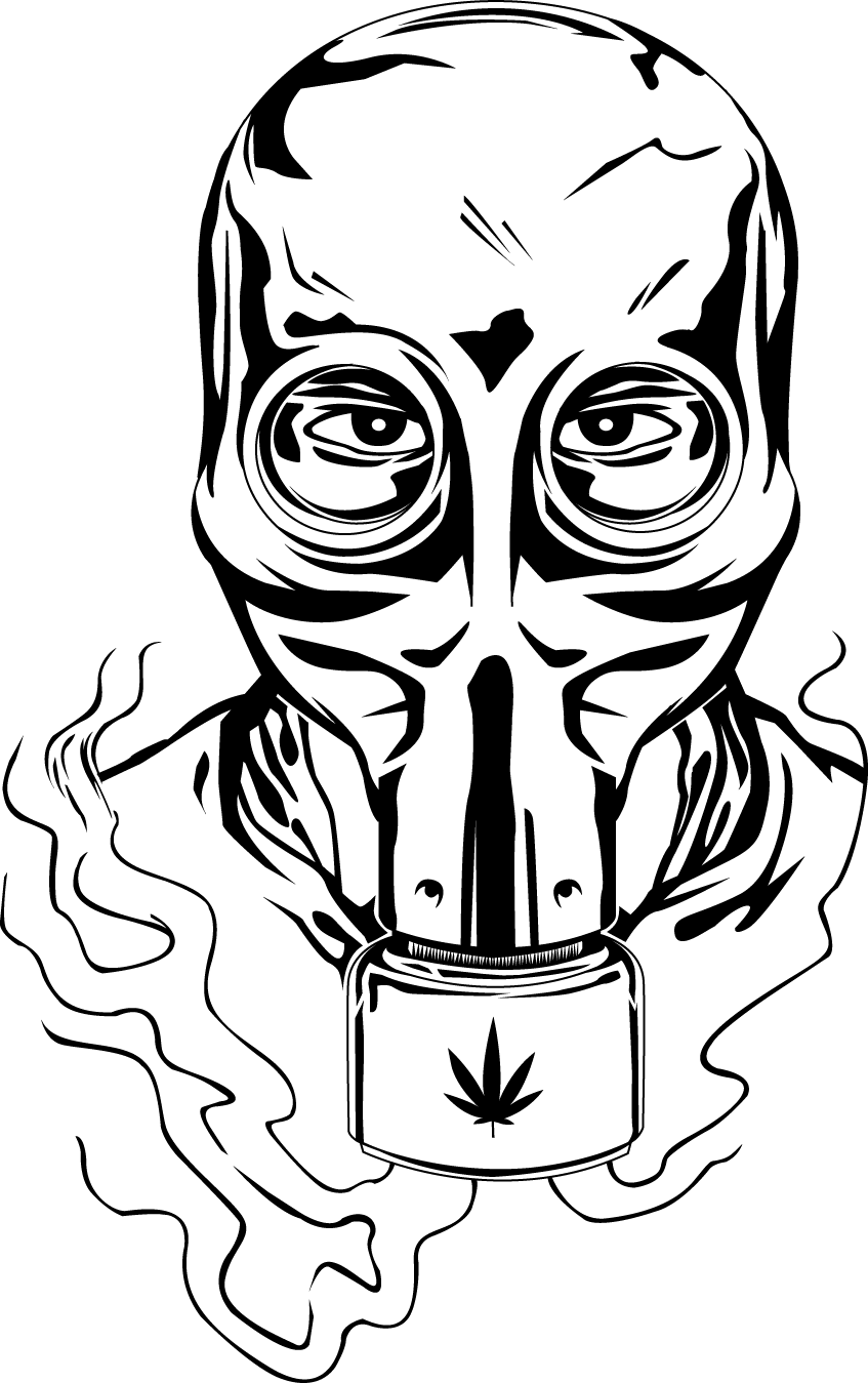 Transparent Skull Gas Mask Png - Drawn Gas Mask Skull, Png Download PNG with transparent background