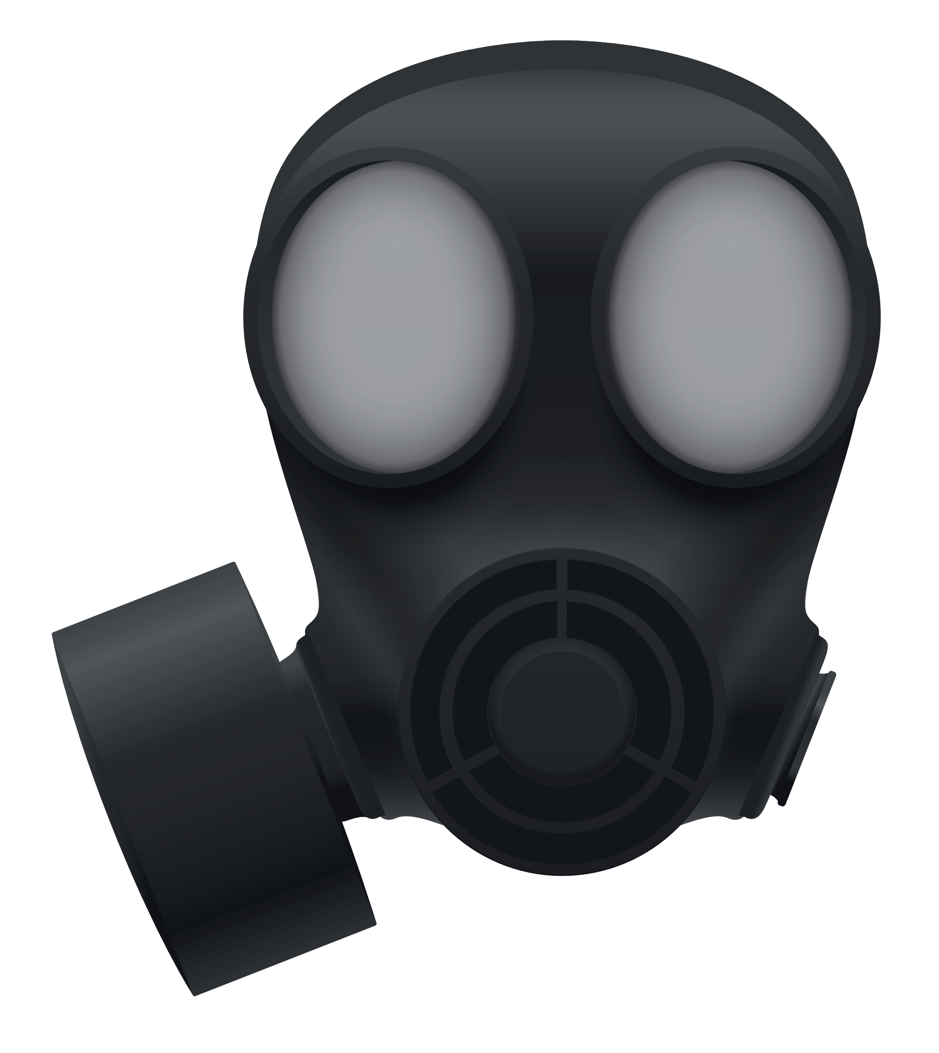 Gas Mask3 D Model PNG with transparent background
