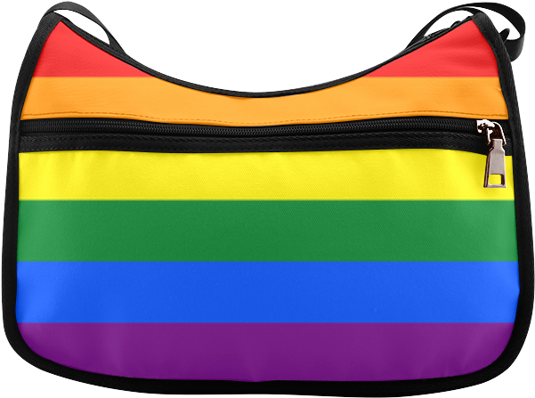 Gay Pride Rainbow Flag Stripes Crossbody Bags - Bag, HD Png Download PNG with transparent background