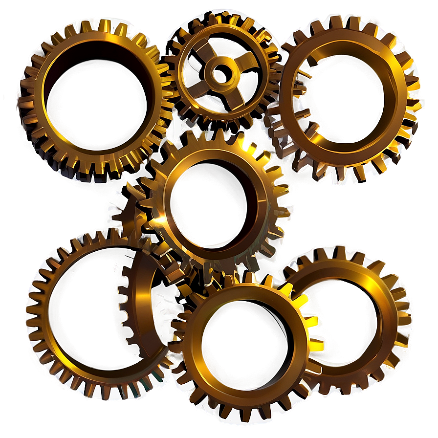 Gears Outline PNG 36 PNG image with a transparent background, free high-resolution download