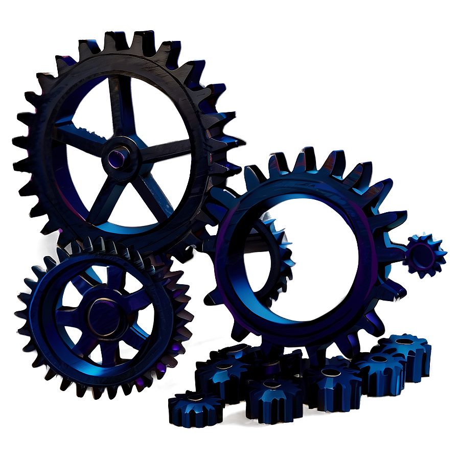 Gears Silhouette PNG qmq PNG image with a transparent background, free high-resolution download