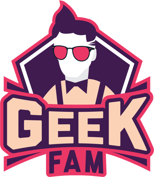 Geek Fam Logo Stylized Illustration