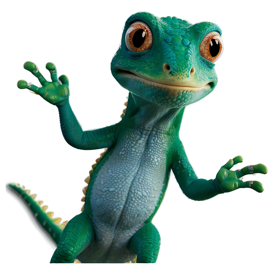 Geico Gecko Waving Hand Png Skv38