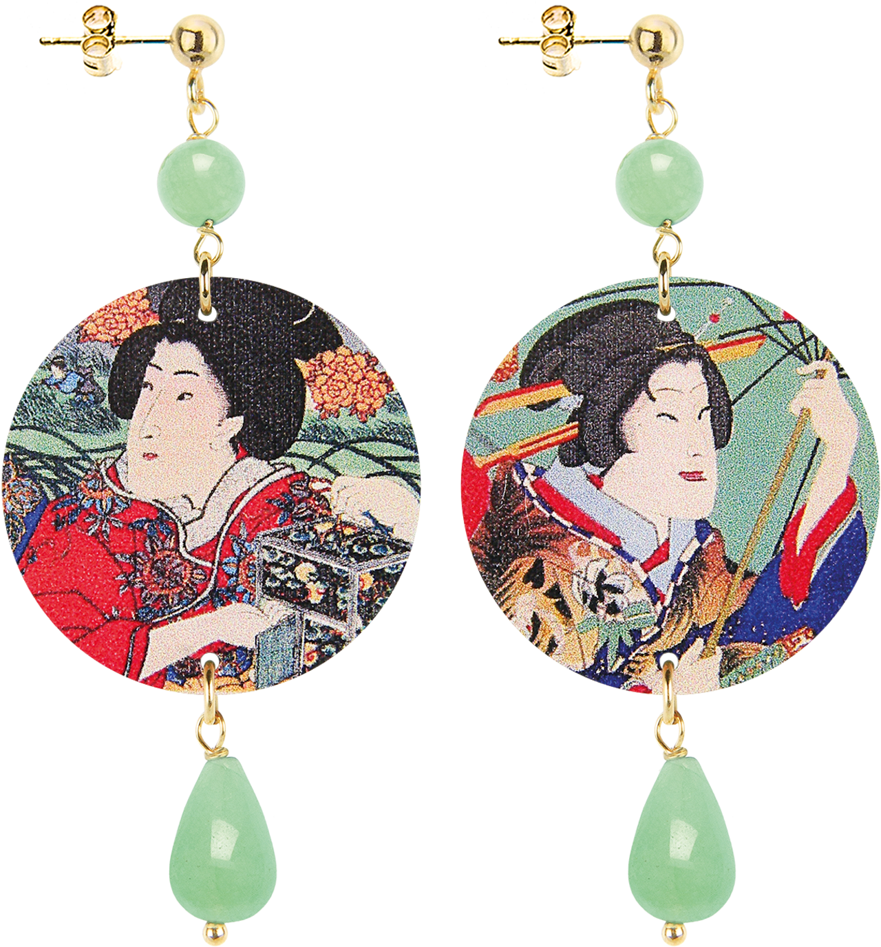 Geisha Art Earrings