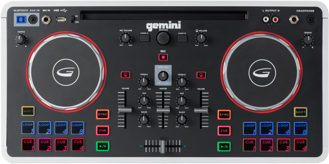Portable Dj Mixer With Bluetooth Speaker - Gemini Dj Mix 5000, HD Png Download PNG with transparent background