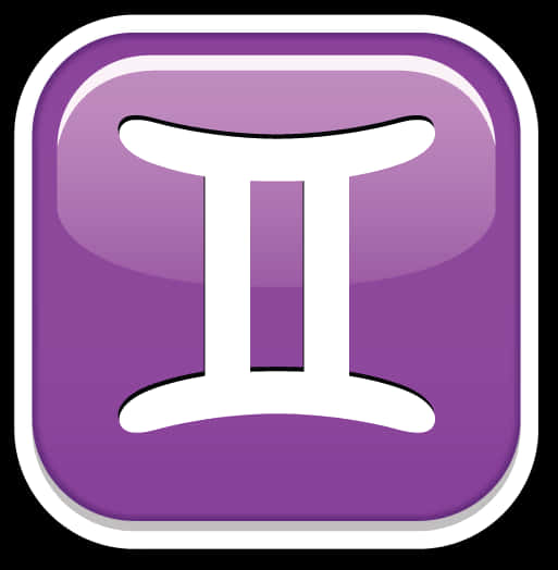 Gemini Zodiac Sign Emoji PNG with transparent background