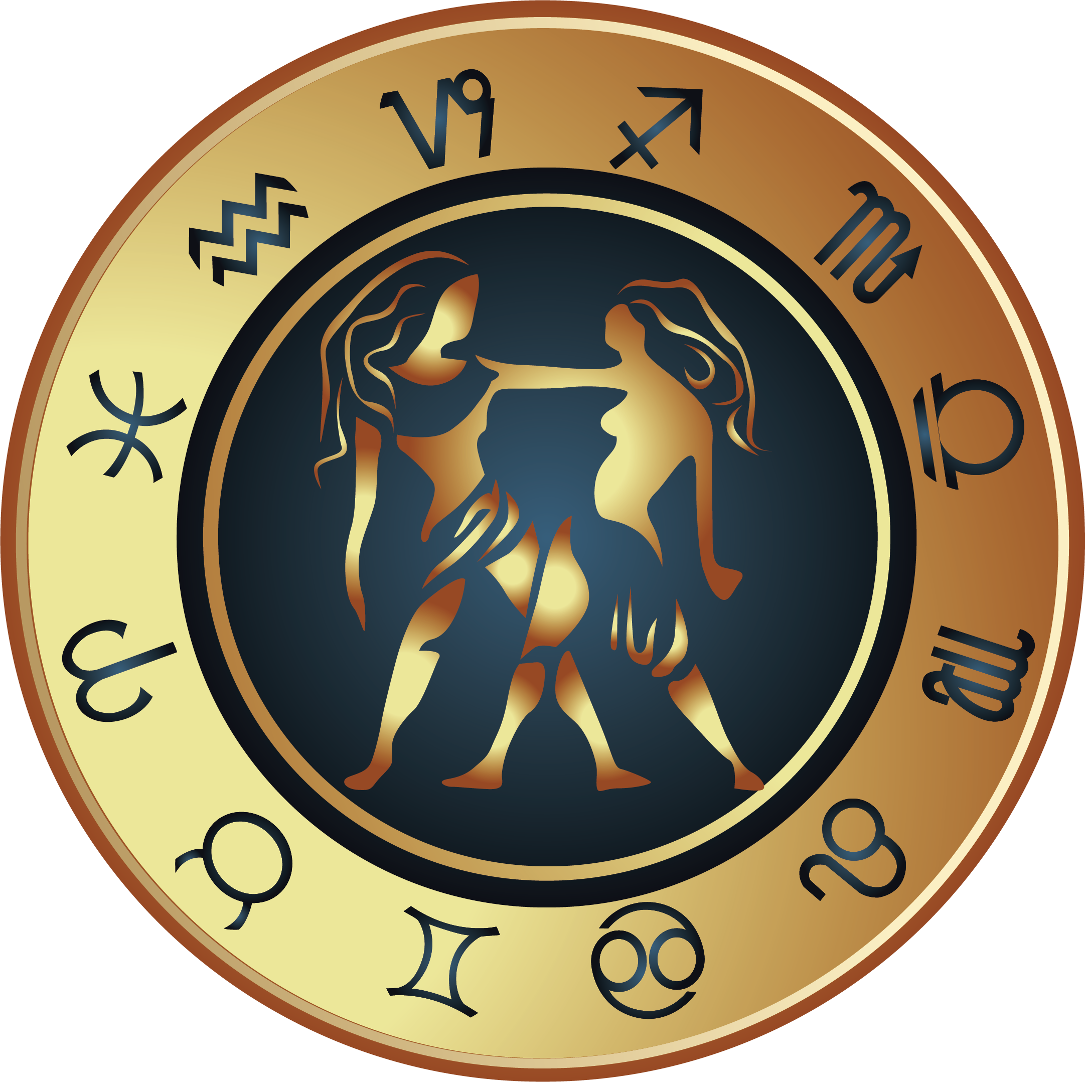 Gemini Zodiac Symbol Art