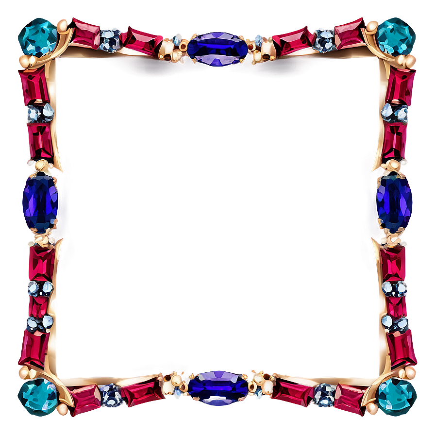 Gemstone Photo Frame Png Hae