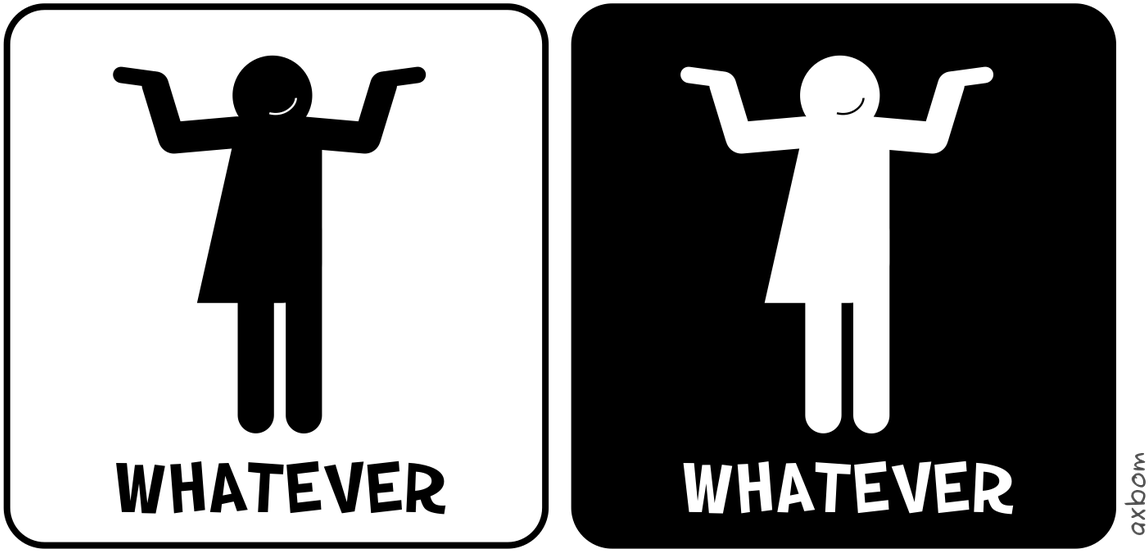 Gender Neutral Whatever Bathroom Sign, HD Png Download PNG with transparent background