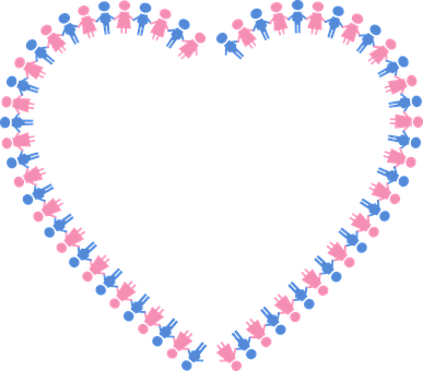 Gender Symbols Heart Shape PNG with transparent background