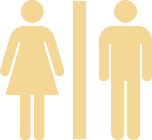 Gender Symbols Restroom Sign PNG image with a transparent background, free high-resolution download