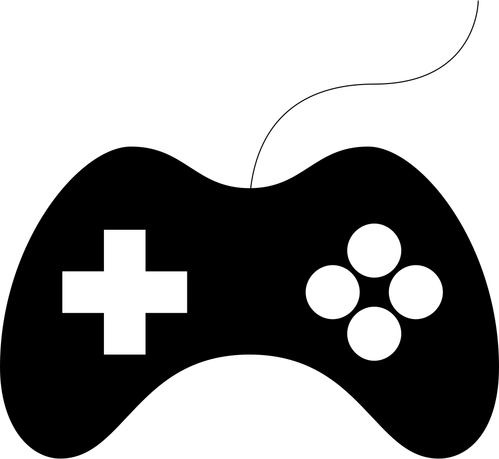 Generic Black Game Controller Vector