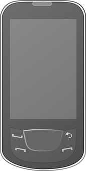 Generic Smartphone Vector Illustration PNG with transparent background