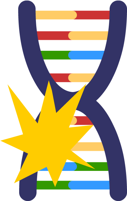 Genetic Mutation Representation PNG with transparent background
