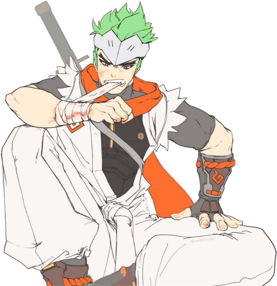 #genji #overwatch #younggenji #ow - Overwatch Young Genji Art, HD Png Download PNG with transparent background