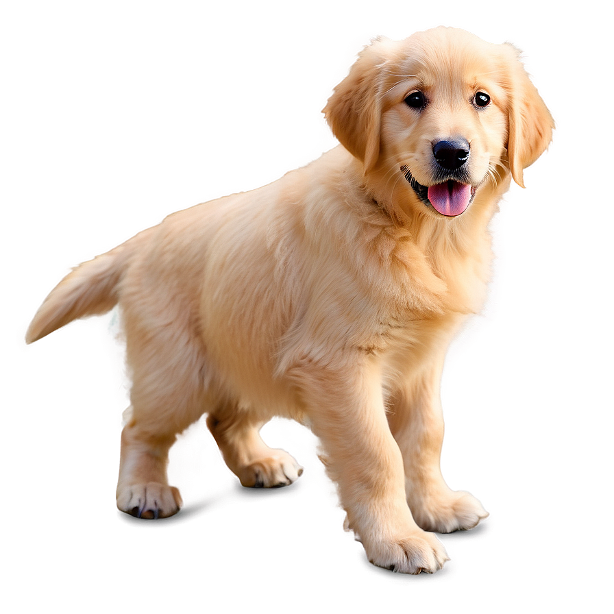 Gentle Golden Retriever Puppy Png 06252024