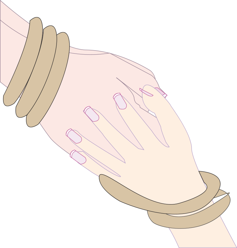 Gentle Hand Touch Illustration