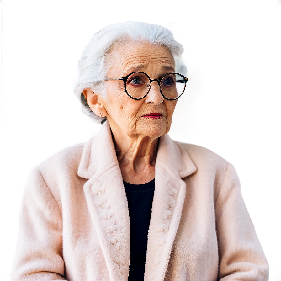 Gentle Old Lady Png 61