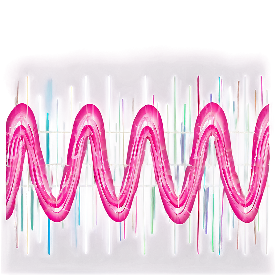 Gentle Pink Wavy Lines Png 77