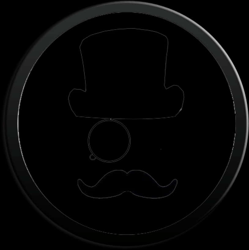 Gentleman Icon Monocleand Top Hat