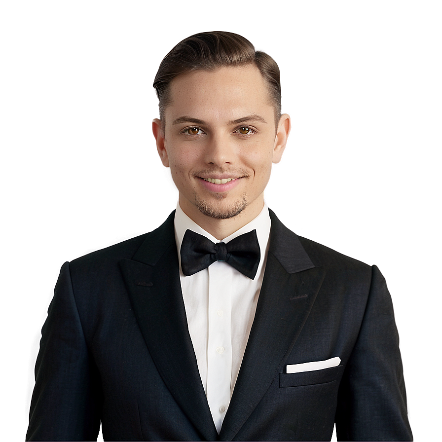 Gentleman in Suit Portrait PNG qes PNG with transparent background