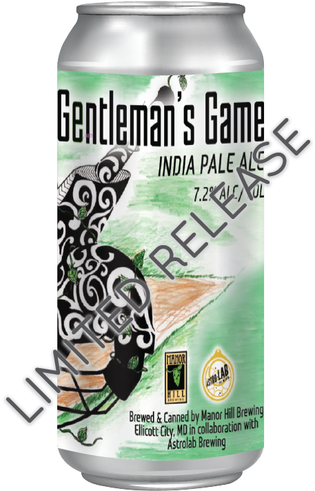 Gentlemans Game I P A Beer Can PNG with transparent background