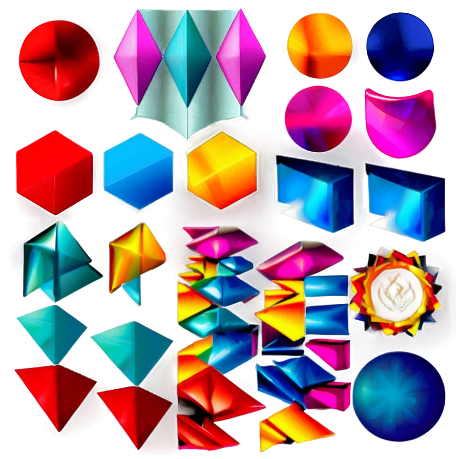 Geometric Abstract Shapes Collection Png Edf6