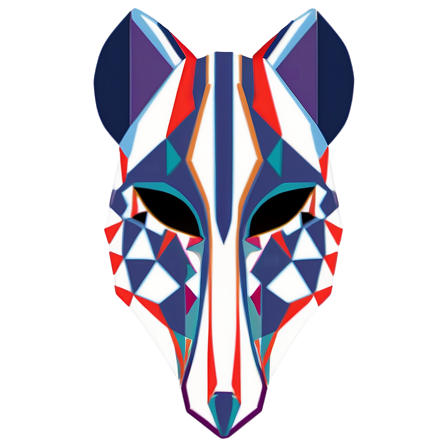 Geometric Animal Masks PNG kmy PNG with transparent background
