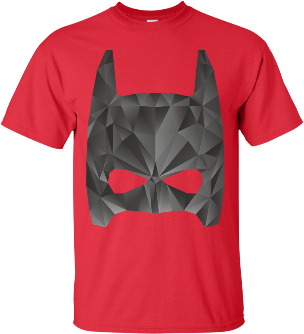 Geometric Batman Mask Tshirt Design