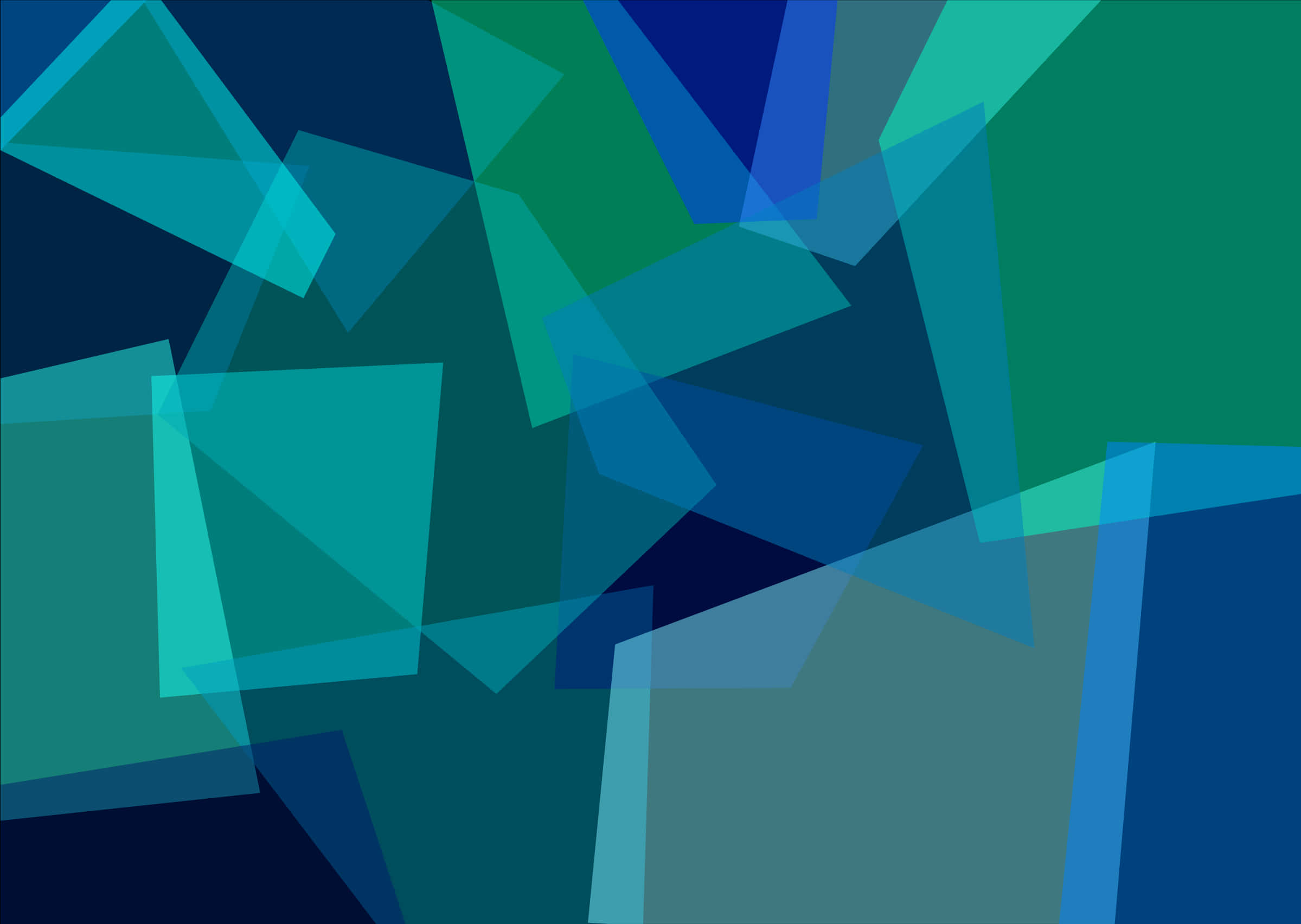 Geometric Blue Green Abstract Background