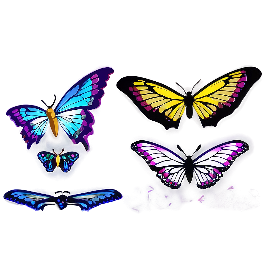 Geometric Butterfly Outline Png 05252024