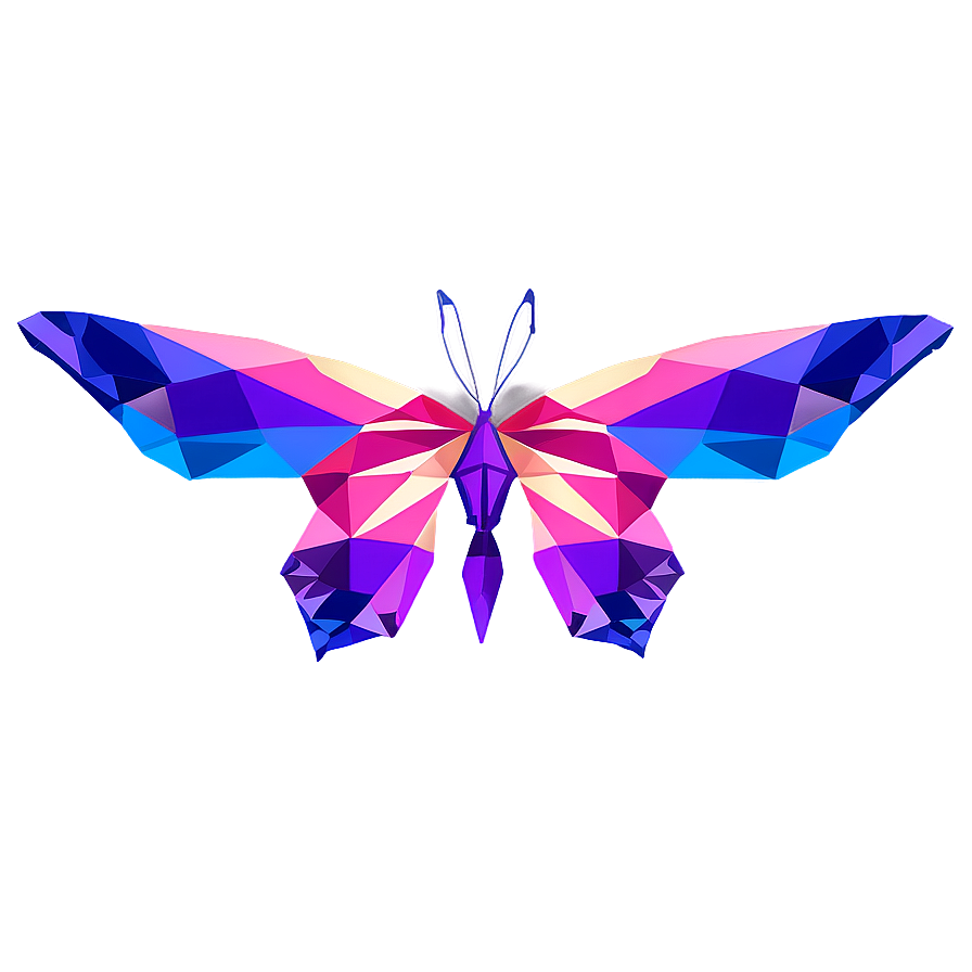 Geometric Butterfly Shape Png Uap